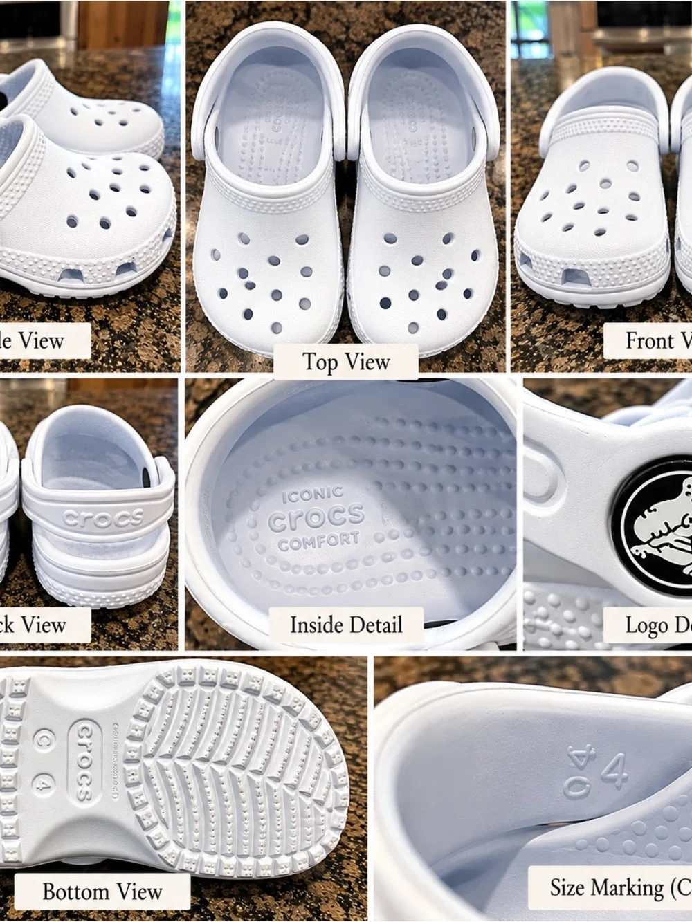 Baby Crocs size 4 Crocs Classic Clog Baby Blue Toddler C4 Size 4 New